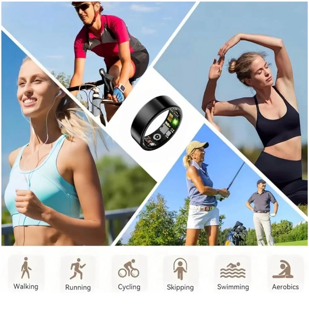 Smart Fitness Ring - Black